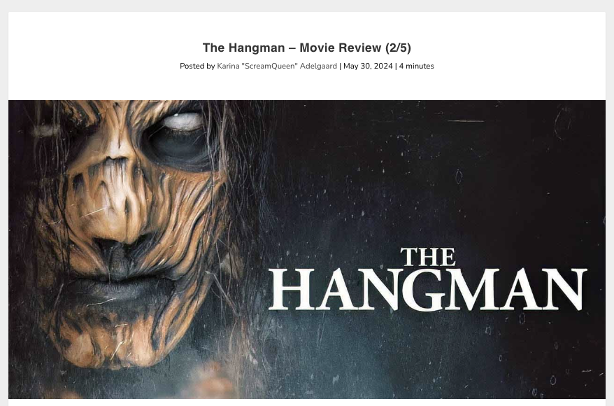 The Hangman – Movie Review